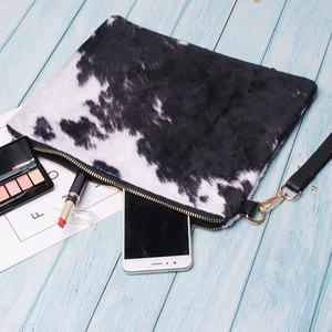 Cow Hide Printed Wristlet Purse Hand Clutch Wallet <strong>Bag</strong> Cosmetic Makeup <strong>Bag</strong> <strong>Accessories</strong> Organize <strong>Bags</strong> With Zipper DOM-1141431 - Product Image 3