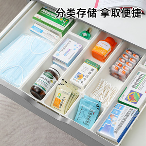 Organisateur de tiroir avec séparateurs pour cosmétiques et rouges à lèvres, boîte de rangement à compartiments empilables, organisateur de maquillage - Product Image 4