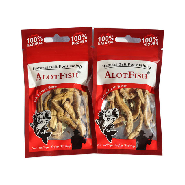 AlotFish Best Fishing Bait Dry Lugworm Fishing Lure Easy to Catch Real Fish Good Tackle