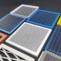 Malla Metálica Expandida de Aluminio Ligera Resistente al Fuego Clase A, Malla Decorativa para Techo, Marca Xingbei, Modelo XB-AP02