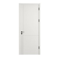 Puerta Interior de Madera Sólida con Acabado en Pintura al Agua, Ecológica, Bajo VOC, para Dormitorio o Apartamento