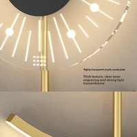 Applique murale de lit nordique appliques murales de chevet horloge de charge applique murale moderne pour chambre lampes de chevet Led or industriel 90 6000