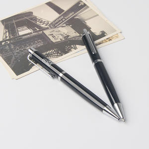 Stylo Bille Classique Promotionnel Fourniture Directe Usine Logo Personnalisé Pointe 1.0mm Encre Noire/Bleue Style Métal Nouveauté Marque - Product Image 6