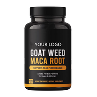 Capsules de Suppléments d'Amélioration Masculine de Haute Qualité OEM, à Base de Plantes, Maca et Herbe de Chèvre, pour l'Énergie Masculine Intense chez l'Adulte