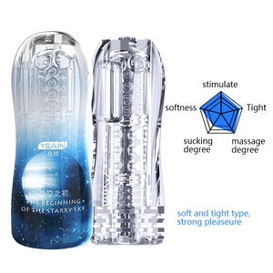 Coupe de masturbation transparente multi-couleurs de haute qualité recommandée par Amazon, jouet sexuel pour hommes, masturbateur - Product Image 1