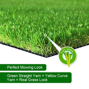 Mật Độ Cao Giá Bán Buôn Màu Xanh Lá Cây Cảnh Quan Nhân Tạo Sân Cỏ Tự Nhiên Tổng Hợp Cỏ Cho Vườn - Product Image 2