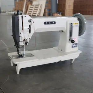 Máquina DE COSER recta Industrial de gran oferta, máquina de coser de carpeta de correas de cuero para Material grueso
