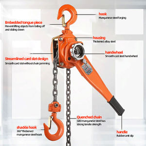 Alat Pengangkat Rantai Tuas 6 Ton Heavy Duty, <span class=keywords><strong>Lever</strong></span> Block Hoisting, Peralatan Pengangkat Tahan Lama dengan Pengoperasian Manual - Product Image 4