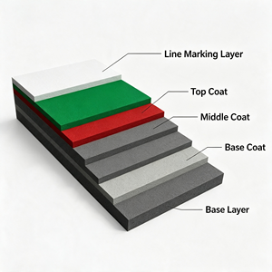 Baldosas de PVC Antideslizantes, Absorbentes de Impactos, Ecológicas, para Interiores y Exteriores, Tapete Deportivo Multiusos, Color Morado - Product Image 3