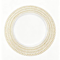 Plateau décoratif transparent PS, motif épi de blé imprimé, estampé or, moderne, pour mariage, fête, dîner