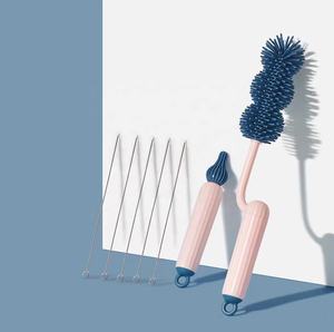 문쉽 롱 핸들 병솔 젖병솔 가정용 청소 용품 아기 젖병 유리컵 클리너 - Product Image 4