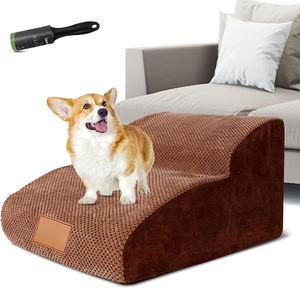 New Pet Dog Ladder 3 Schritte Soft Stairs Welpe Wasch bare Abdeckung Rampe Faltbarer Hund - Product Image 3