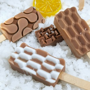 DUMO Nouveau style Moule à glace en silicone DIY, formes vague et cœur, pour glaces, chocolats et bâtonnets <span class=keywords><strong>de</strong></span> glace, et bacs à glaçons - Product Image 2