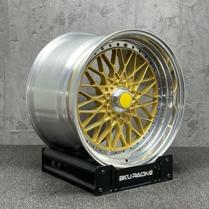 Jantes en alliage forgées Bku 3 pièces 5x108 pour Ferrari F40 F50 <span class=keywords><strong>288</strong></span> <span class=keywords><strong>GTO</strong></span> Enzo LaFerrari F8 Tributo 18 19 pouces Deep Dish Classic - Product Image 1