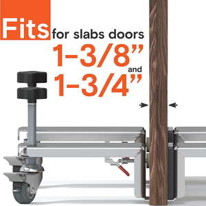 JH-Mech kit de chariot d'installation de porte Jack d'installation et de transport de porte Le chariot de porte mains libres pour personne seule Capacité de 500lb - Product Image 3