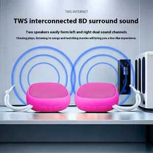 RGB ánh sáng mini xách tay bluetooth Loa TWS chức năng không dây di động âm nhạc woofer DC nguồn điện đài phát thanh Nhà hát sử dụng phụ trợ