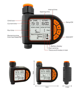 Contrôleur d'<span class=keywords><strong>arrosage</strong></span> automatique en plastique Weichun <span class=keywords><strong>Rainbird</strong></span> avec un diamètre de 1/2 pouce pour une utilisation à domicile et au jardin - Product Image 2