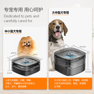 Fontaine à eau pour chien et chat 9L 5.5L, distributeur automatique silencieux pour animaux de compagnie avec design détachable - Product Image 2