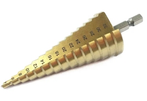 Khuyến mãi nóng: mũi khoan bước HSS 4241 mạ màu, đường thẳng, cán lục giác, 4-20mm, dùng cho gỗ và kim loại - Product Image 2