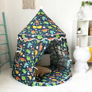 Tienda de campaña infantil de poliéster para bebés y niños pequeños, yurta interior, tipi indio, casa de juegos pop-up con cortina - Product Image 2