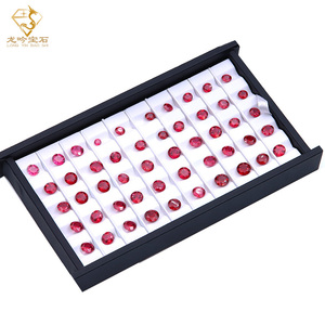 Kleine Größe 1,0mm bis 2,5mm Laborgezüchteter Rubin Edelstein GRC-Zertifikat Rundschliff Laborgezüchteter Saphir für Schmuck - Product Image 3