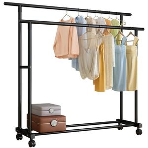 Perchero Metálico de Estilo <span class=keywords><strong>Simple</strong></span> BZ-MCR41 con Estante y Colgador de Ropa para Sala de Estar, Incluye Almacenamiento para Bolsos - Product Image 1