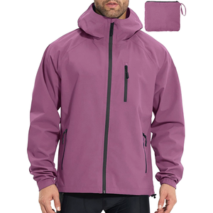CONMR <strong>Men's</strong> Packable <strong>Waterproof</strong> <strong>Jacket</strong> Reflective Lightweight Rain <strong>Jacket</strong> <strong>for</strong> Running <strong>Cycling</strong> Golf &amp; Hiking Casual Winter Gear - Product Image 3