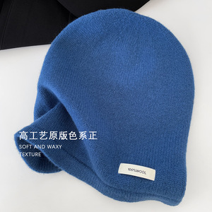 <span class=keywords><strong>Gorro</strong></span> de Punto de <span class=keywords><strong>Lana</strong></span> <span class=keywords><strong>100</strong></span>% Pura para Hombre y Mujer, Estilo Informal, para Primavera y Otoño, Color Sólido, Fabricante de Gorros Personalizados - Product Image 5