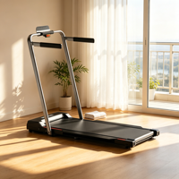 Tapis roulant avec une charge maximale de 120 kg, surface de course de 1000x400 mm, écran LED pour la marche et la course en intérieur