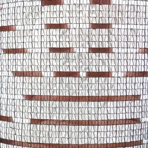 Сетка алюминиевая затеняющая сетка 75% отражающая Серебряная плетеная Солнцезащитная сетка