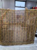 Matériau métallique en gros 100% tissu imprimé en polyester finition douce en mousseline de soie impression 50D tissé avec une feuille complète