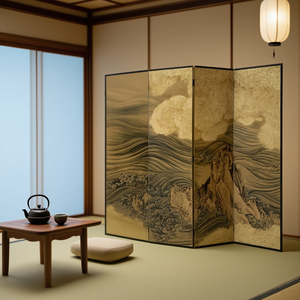 Divisorio tradizionale dipinto A mano della stanza dello schermo della lacca della lamina dello Shan Hai Jin <span class=keywords><strong>per</strong></span> una stanza <span class=keywords><strong>da</strong></span> tè o l'interno della camera <span class=keywords><strong>da</strong></span> <span class=keywords><strong>letto</strong></span> - Product Image 3