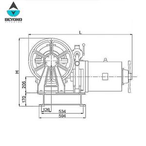 YJF220 VVVF JIAYE лифтовая коробка передач Тяговая машина/Редуктор/13 персибов 1000 кг 11 кВт/15 кВт/18,5 кВт - Product Image 2