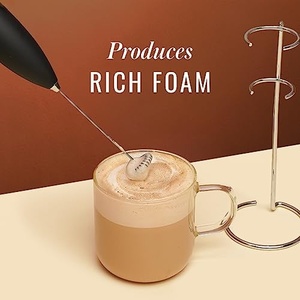 Mousseur à lait électrique portable pour matcha, café et lait, fonctionnant sur piles, pour fouetter le matcha - Product Image 4