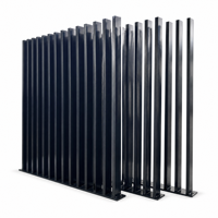 Clôture en lames d'aluminium modernes pour la protection de la vie privée, conforme à la norme AS pour les projets résidentiels australiens, vente en gros