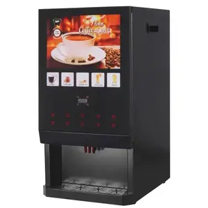 商务9热饮咖啡自动售货机，带顶瓶装水