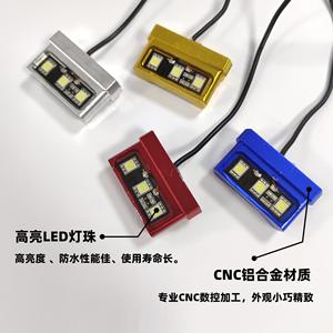 Lumière de plaque d'immatriculation LED pour moto, 49x26mm, 12V, 3 lentilles, remplacement arrière pour systèmes d'éclairage de moto - Product Image 5