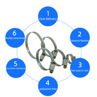 Collier de serrage en acier inoxydable allemand de haute qualité techniques de moulage de surface polies directement de l'usine chinoise