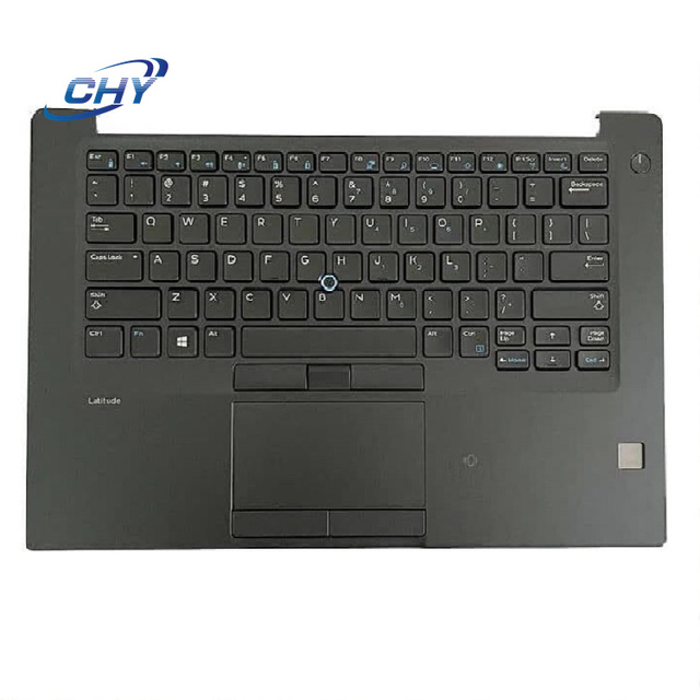 Original 6FJX9 Laptop Palmrest for Dell Latitude 7480 7490 E7480 E7490 US Layout with Keyboard 6FJX9