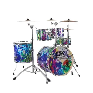 Customized Supplier full size professional percussion plus drum sets for sale