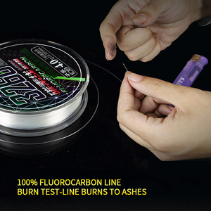 Meilleure résistance Japon matériel stock 100% <span class=keywords><strong>fluorocarbone</strong></span> ligne de pêche 100 mètres - Product Image 4