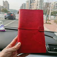 Bloc-notes de voyage Vintage en cuir PU, à couverture souple, Portable, personnalisé, carnet de notes rechargeable, carnet de notes à feuilles mobiles, planificateur