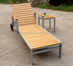 <span class=keywords><strong>Tumbona</strong></span> de madera plástica de Color marrón de aluminio para piscina al aire libre para jardín, restaurante, Hotel, Villa, <span class=keywords><strong>tumbona</strong></span> de playa, <span class=keywords><strong>tumbona</strong></span> - Product Image 5