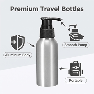 Disposable 100ml-1000ml PET Plastic Aluminum Bottle Lids Empty Cosmetic Aluminum <b>Foil</b> <b>Container</b> for Essential Healthcare Supply - Product Image 4
