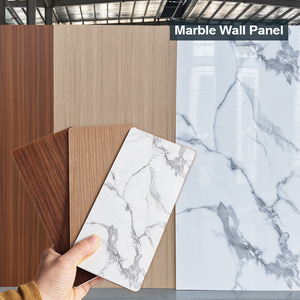 Pannelli in PVC Effetto Marmo, Pannelli Decorativi in Carbone di Bambù per Pareti di Ville, Appartamenti e Interni - Product Image 1