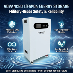 Batterie LiFePO4 empilable de 16 kWh, plus de 10 000 cycles, pour stockage solaire au sol, compatible SMA pour onduleurs, certifiée IP65 CE - Product Image 2