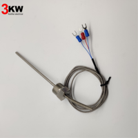 Sensor de Temperatura Termopar de 3 Hilos K E J T PT100, Duradero y de Alta Calidad
