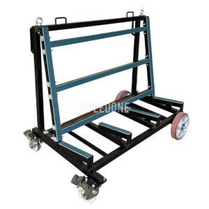 Factory Direct Single-sided Adjustable 1.5T Transport <strong>Cart</strong> and Slab Transporter for Construction Site Warehouse Glass <strong>Handling</strong> - Product Image 1