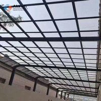 Vente en gros de plaques de polycarbonate pour serre, plaque de polycarbonate solide de 4 mm, garantie 10 ans avec protection UV pour serre, directement de l'usine