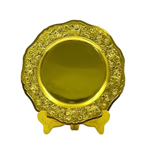 Premios de placa de aleación de zinc de lujo con soportes dorados Tamaño y colores personalizados Equipo deportivo Placa en blanco personalizada Premios Recuerdo - Product Image 1